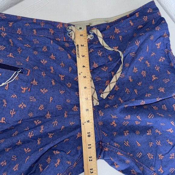 Patagonia Wavefarer Board Shorts Men 32 Nylon Pockets Blue 10” Trunks Swim - Picture 11 of 12